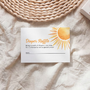 Windel-Raffle Sonne  Begleitkarte