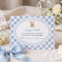 Windel-Raffle Vintage-Teddybär-Baby-Party