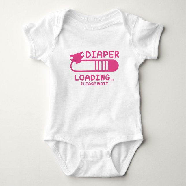 Windelbelastung Baby Strampler (Vorderseite)