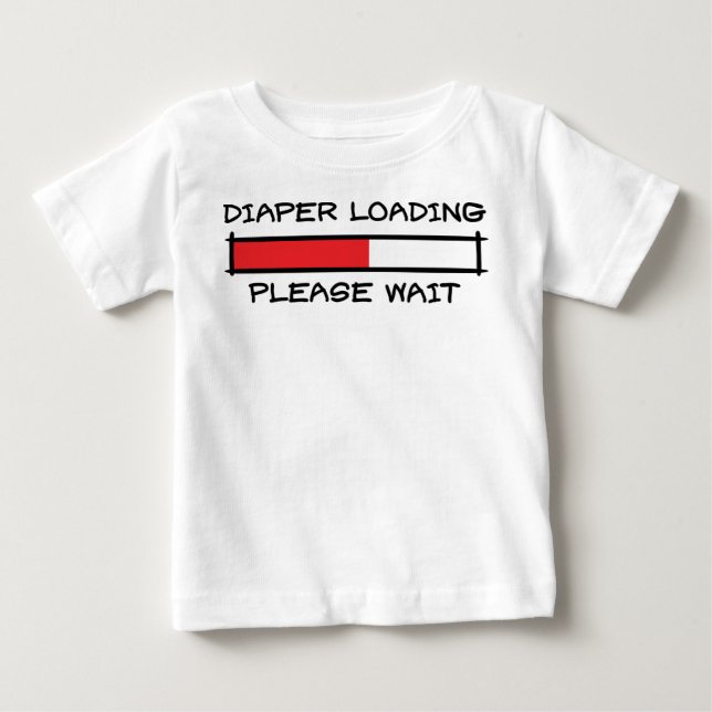 Windelbelastung Baby T-shirt (Vorderseite)