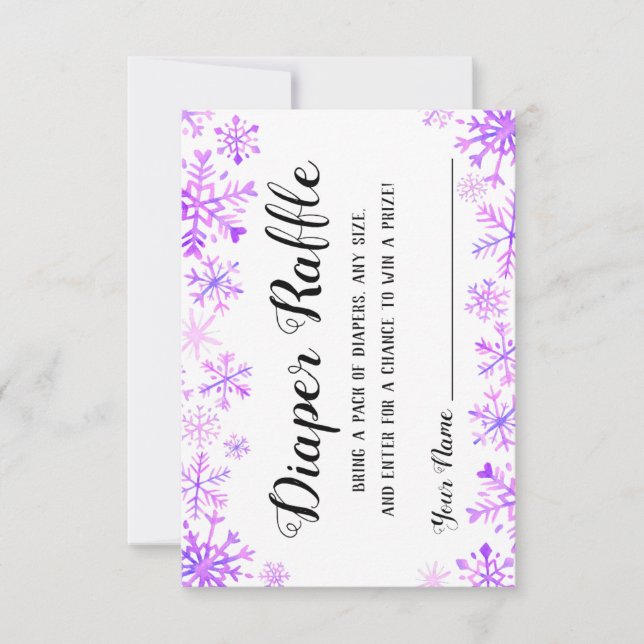 Windeln - Baby ist kalt draußen Einladung (Vorderseite)