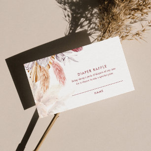 Windeln für Babyduschpampen Begleitkarte