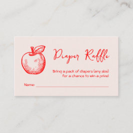 Windeln Handgezogene Apple Fall Babydusche Begleitkarte