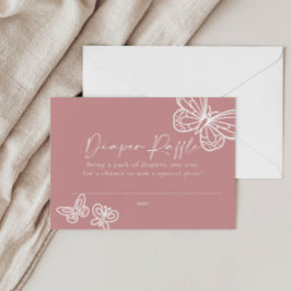 Windeln Raffle Baby Duschkarte Mitteilungskarte