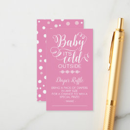 Windeln Raffle Baby Es ist kalt draußen Begleitkarte