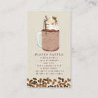 Windeln Raffle Babydusche mit Kaffeebohnen