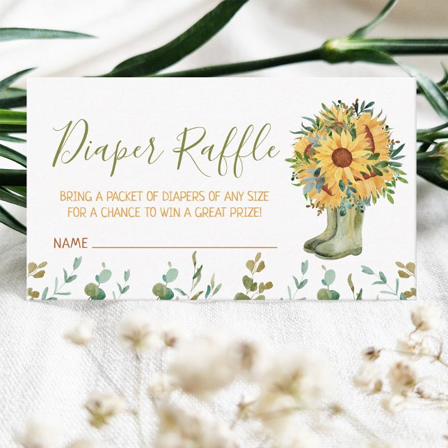 Windeln Raffle Green Rain Boots Begleitkarte (Von Creator hochgeladen)