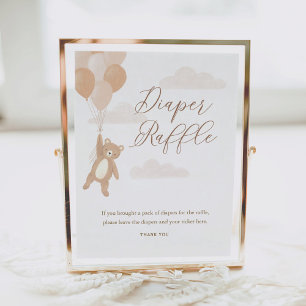 Windeln Raffle Schild Wir können frühzeitig abwart