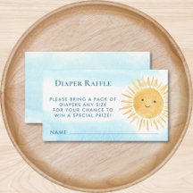 Windeln Raffle Sun Boys Babydusche