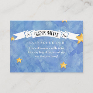 Windeln Raffle Ticket LIEBE Moon on Back Baby Shoo Begleitkarte