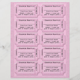 Windeln Raffle Tickets Niedlich Babydusche