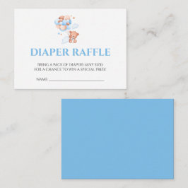 Windeln Raffle wir können frühzeitig warten Blue B Begleitkarte