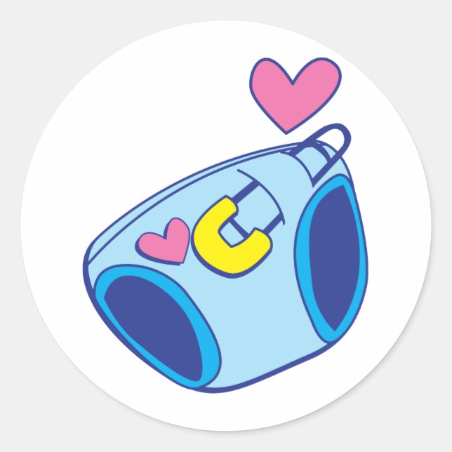 Windeln Runder Aufkleber (Vorderseite)