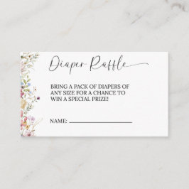 Windeln-Umschließungskarten Ein wenig Wildblume Begleitkarte