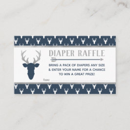Windeln, Waldhirsche, Marine, Grau Begleitkarte