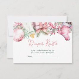 Windeln Weihnachtsdusche Santa Pink Kinderdusche Einladung