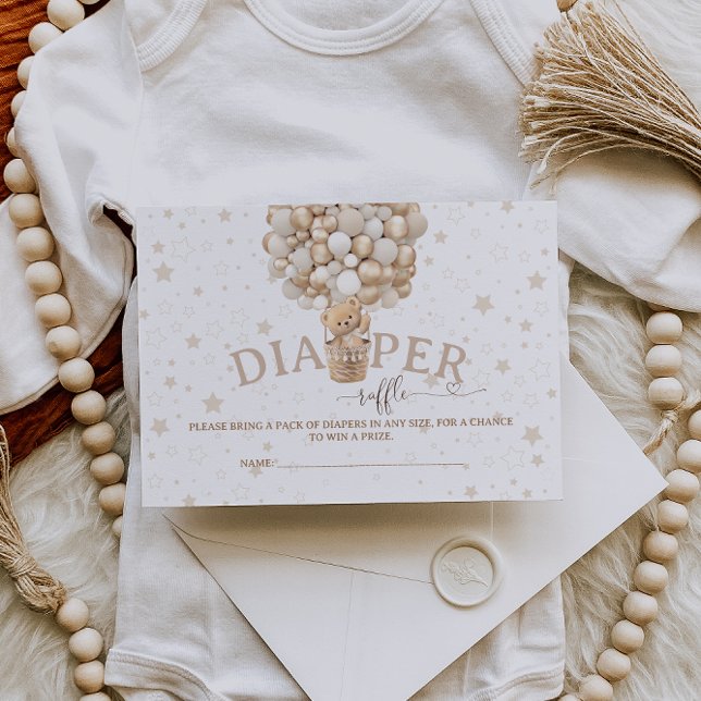 Windelraffinerie Bearly wait Baby Dusche Begleitkarte (Von Creator hochgeladen)