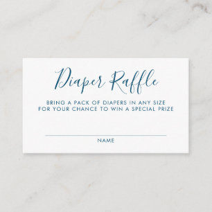 Windelraffle-Babyparty-Einsatz Begleitkarte