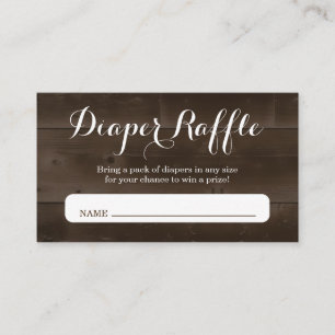 Windelraffle-Einsatz für Babyparty-Einladung Begleitkarte