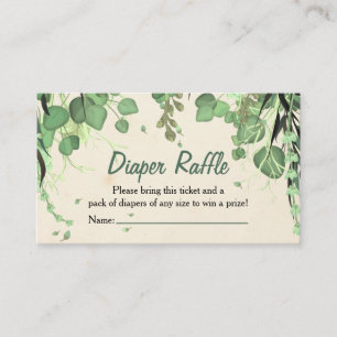 Windelraffle-Einsatz Peter Pans Neverland Visitenkarte