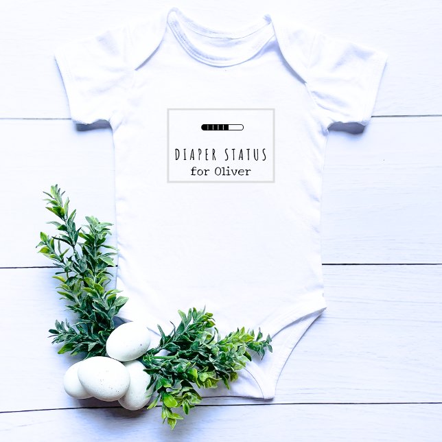 Windelstatus Laden des lustigen Babynamens Baby Strampler (Von Creator hochgeladen)