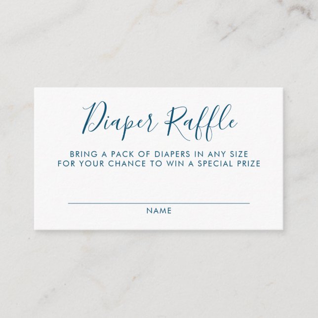 Windelwanne Babydusche Begleitkarte (Vorderseite)