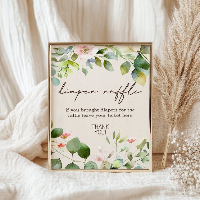 Windelwindeln-Raffelzeichen für Waldtiere Poster (Von Creator hochgeladen)