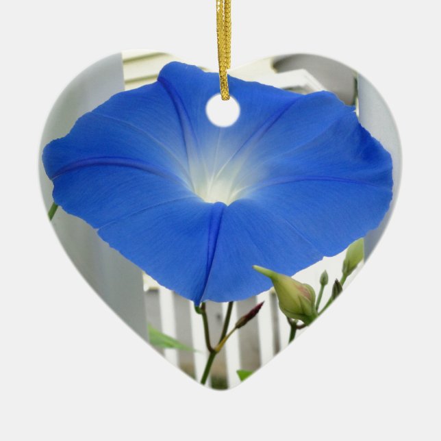 Winden-Blume Keramik Ornament (Vorne)