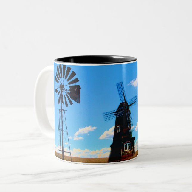Winden des Wandels Zweifarbige Tasse (Vorderseite Links)