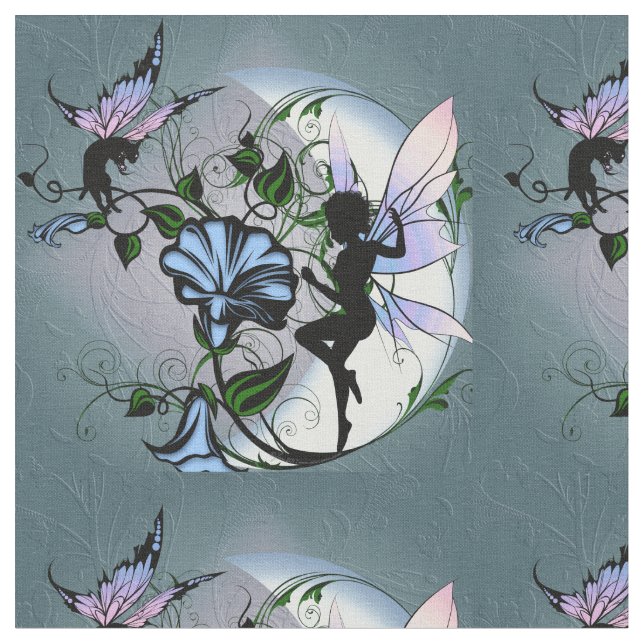 Winden-Schatten-Fee und kosmische Katze Stoff (Nahaufnahme)