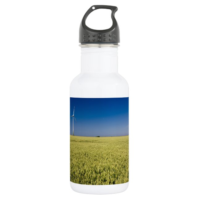 Windenergie Edelstahlflasche (Vorderseite)