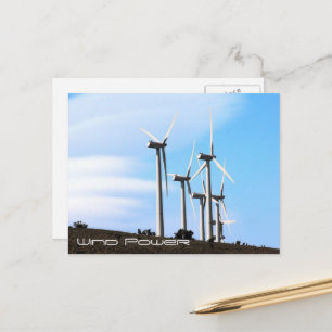 Windenergie Postkarte