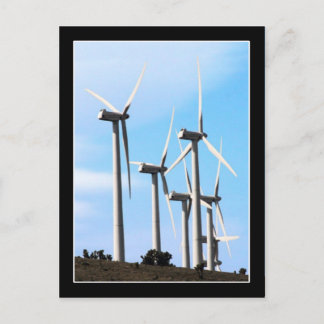 Windenergie - Power Postkarte