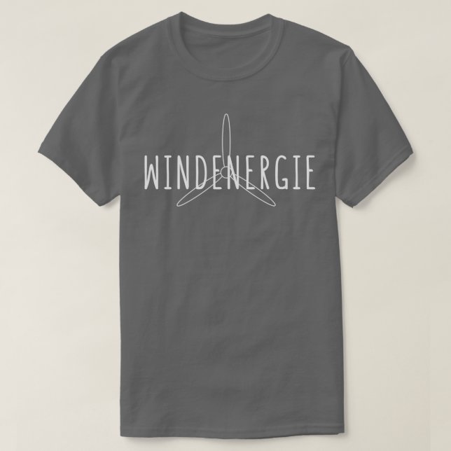 Windenergie T-Shirt (Design vorne)
