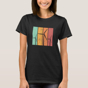 Windenergie-Windkraftanlagen für den Power Vintag T-Shirt