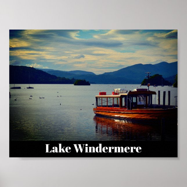 Windermere, die Lake District Postcard Poster (Vorne)