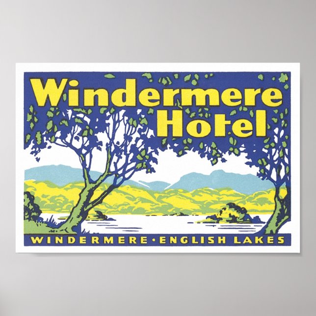 Windermere Hotel English Lakes Poster (Vorne)