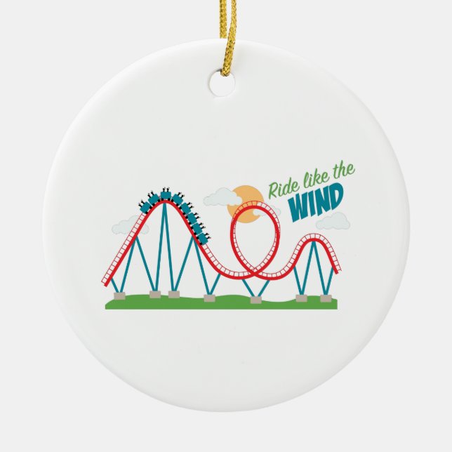 Windfahren Keramik Ornament (Vorne)