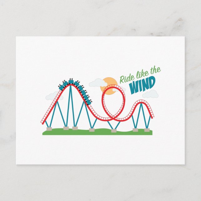 Windfahren Postkarte (Vorderseite)