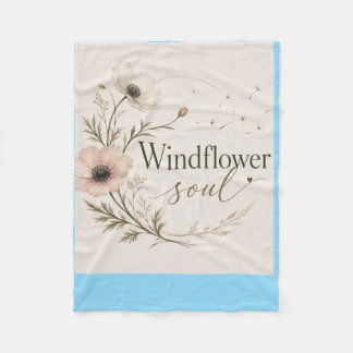 Windflower-Seelen-Decke Fleecedecke