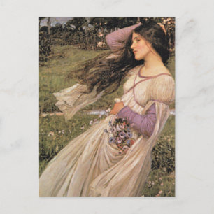 WiNDFLoWERS, von John William Waterhouse, 1902 Postkarte