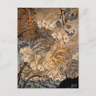 „Windgeister“ von Arthur Rackham Postkarte