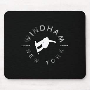 Windham New York Vintag Retro Snowboarding Mousepad