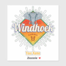 Windhoek Namibia Retro Elephant Vintag Africa