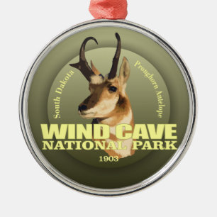 Windhöhle NP (Pronghorn) WT Ornament Aus Metall