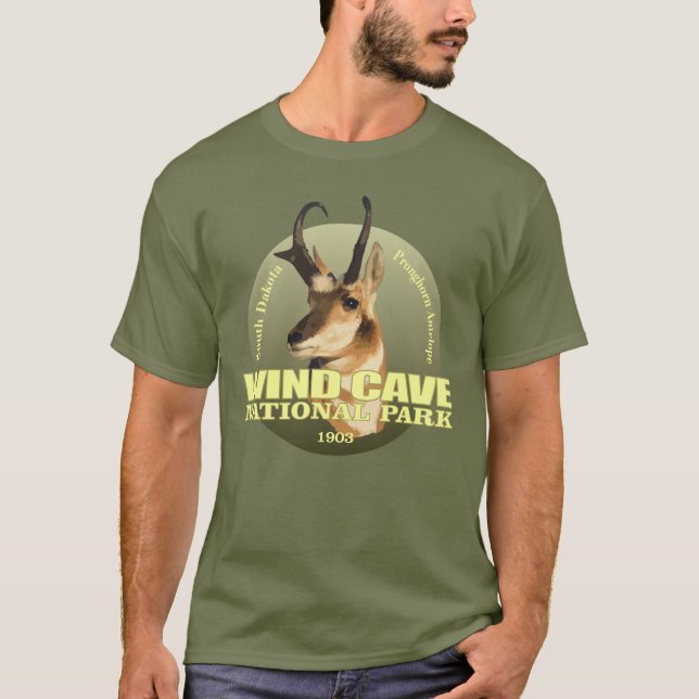 Windhöhle NP (Pronghorn) WT T-Shirt (Vorderseite)