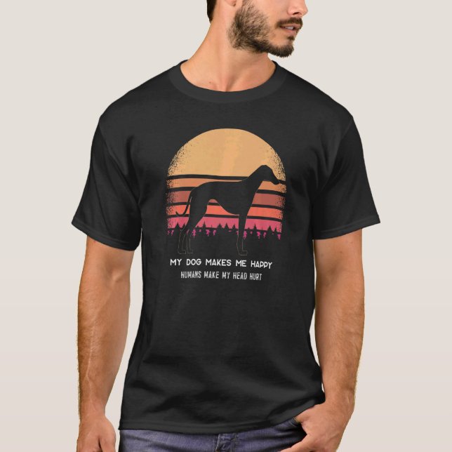 Windhound-Hunde-Hunde-Rasse 3 T-Shirt (Vorderseite)
