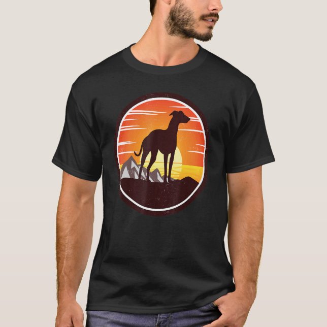 Windhound Retro 8 T-Shirt (Vorderseite)