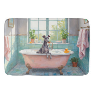 Windhund-Badzeit Elegante Badezimmer-Dekoration Badematte
