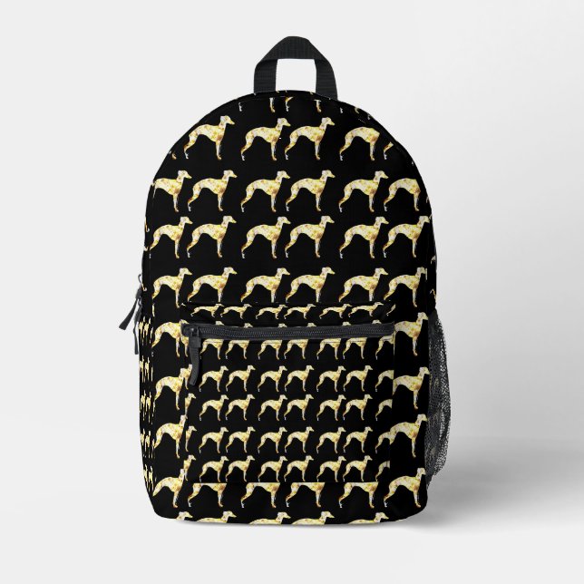 WINDHUND  BEDRUCKTER RUCKSACK (Vorderseite)